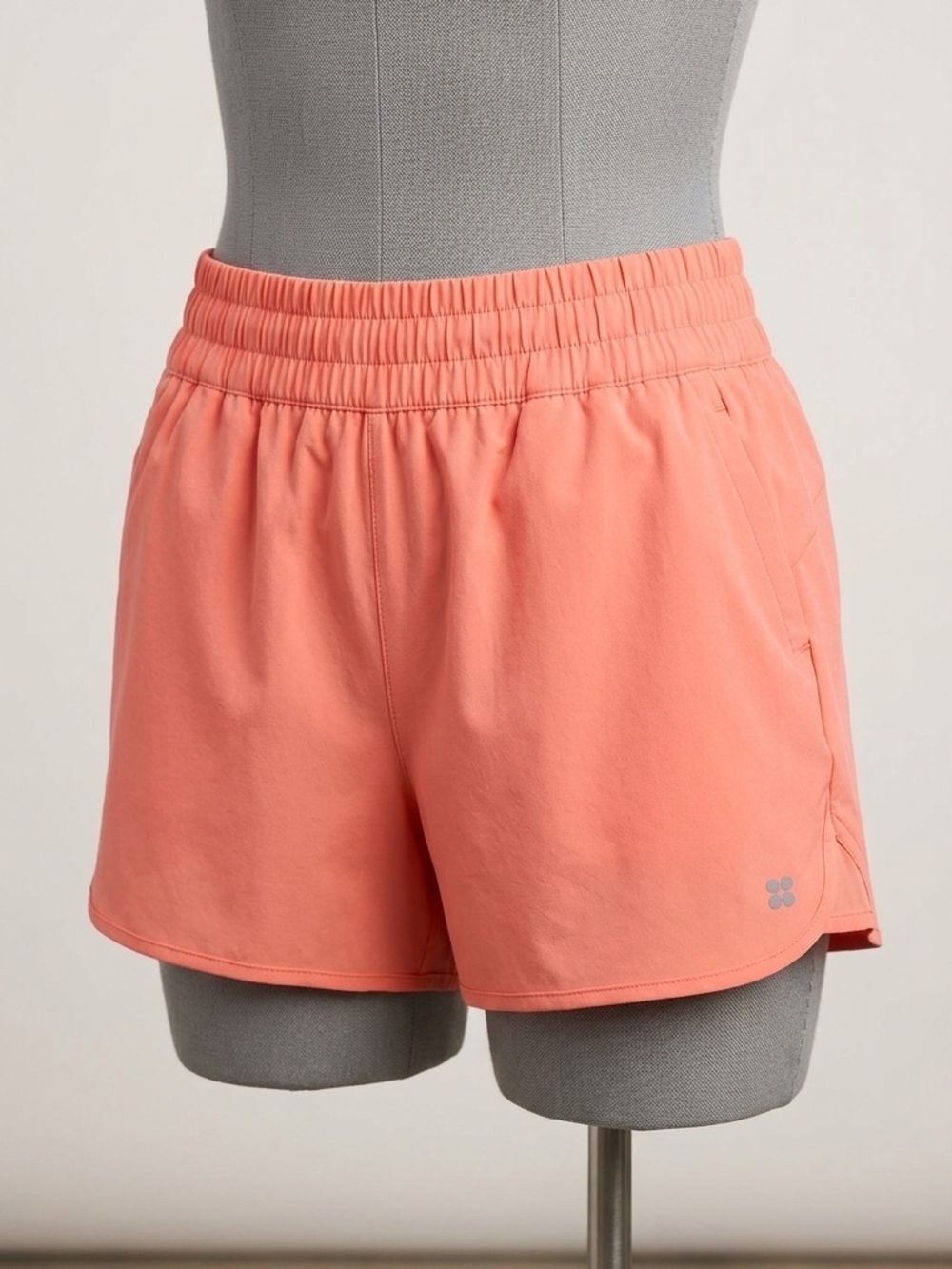 Sweaty Betty Coral  Elastic-Waist Athletic Shorts